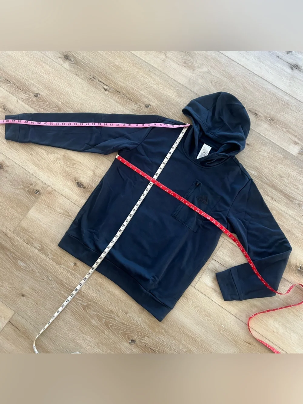 NWT Adidas M Pocket Hoodie - Navy